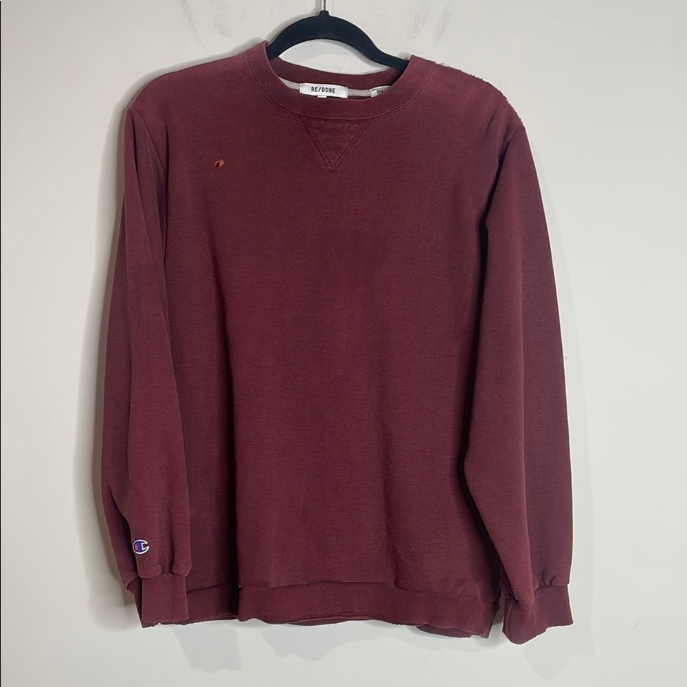Re/Done | Women’s Distressed Champion Sweatshirt NWT